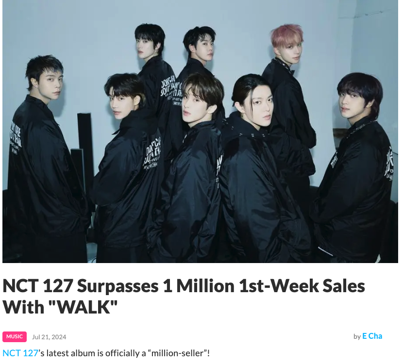 NCT 127. Intro: Wall to Wall